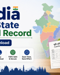 Land Record Download Online in India: Official State-Wise Land Record Portals Banner promoting 'India All State Land Record' download with a map of India and official land documents.